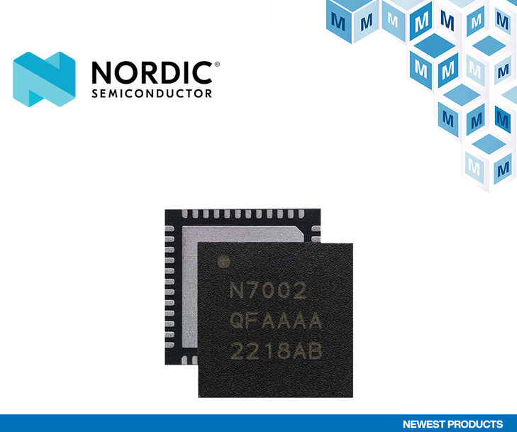 Il CI Companion nRF7002 Wi-Fi 6 di Nordic Semiconductor, ora disponibile presso Mouser, supporta un’ampia gamma di protocolli wireless per applicazioni di domotica e sensori
